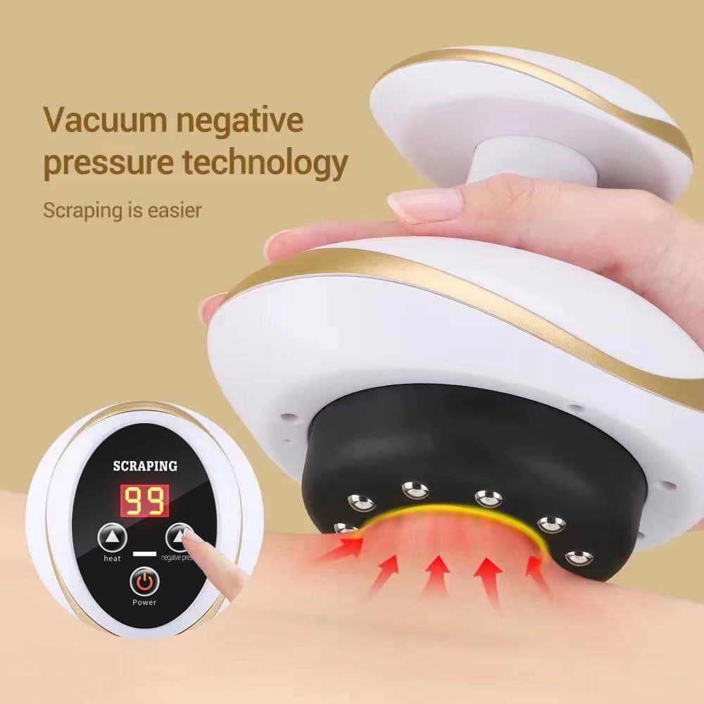 Cross-border Electric Gua Sha Cupping Device Home Smart Vacuum Negative Pressure Gua Sha Massager Physiotherapy Hot Compress Cupping Set