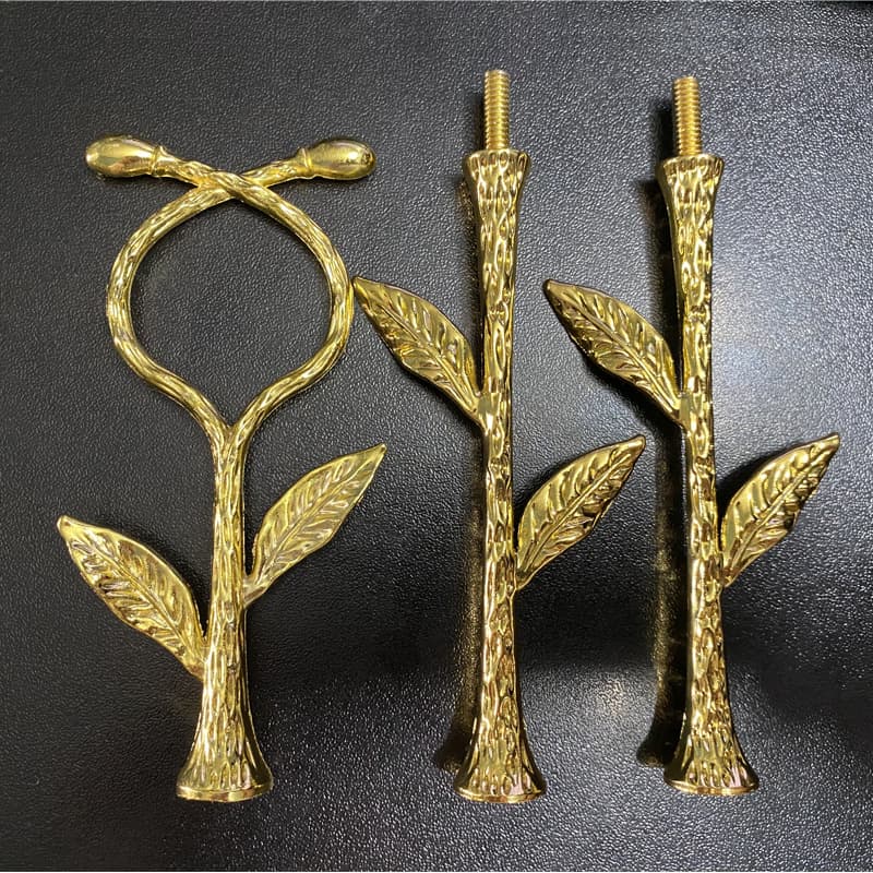 Zinc Alloy Fruit Tray Stand Leaf-Shaped Cake Tray Skewer Rack Metal Stand Factory Wholesale