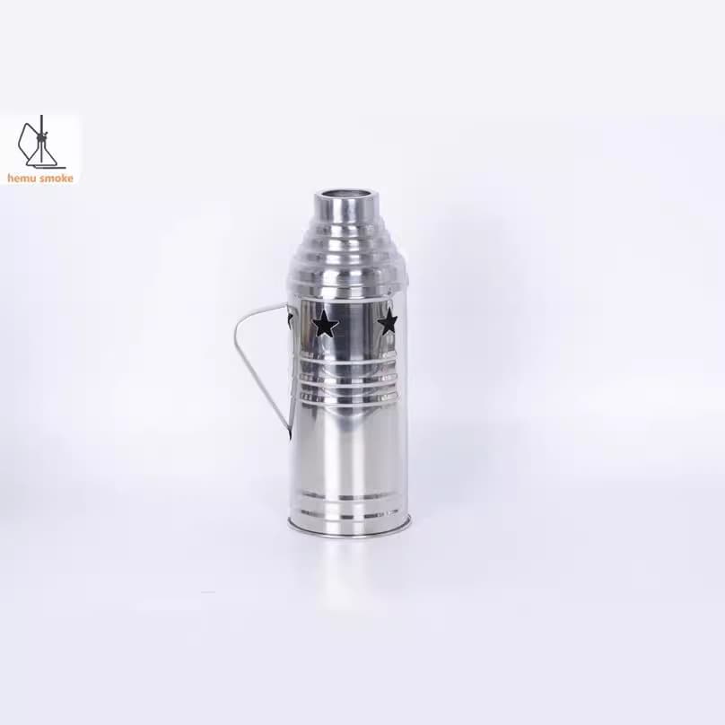Hookah Accessories Bowl Cover, Black Silver Metal Anti-Flame Wind Cover, Shisha Cover, Hookah Wind Cover