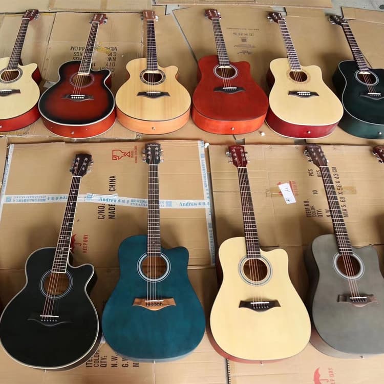 Factory Direct Beginner 38-inch Guitar 41-inch Folk Guitar Blemish Practice Wood Guitar Does Not Affect Use