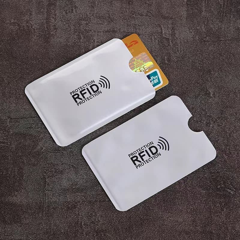 Aluminum Foil Card Sleeve Anti-magnetic Anti-swipe Theft Protection, Tin Foil Shield Signal, ID Anti-demagnetization, Customizable