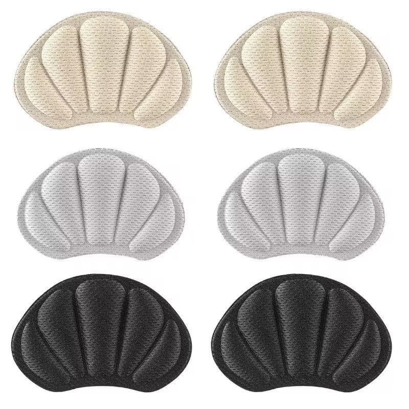 Sneakers with heel pads for men and women, designed to prevent slipping and chafing, adjustable size, and half-size reduction.
