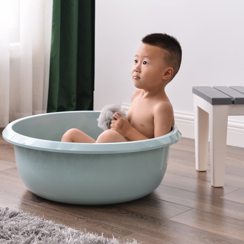 Welcome plastic washbasin household thickened large size children baby foot washing laundry basin student dormitory