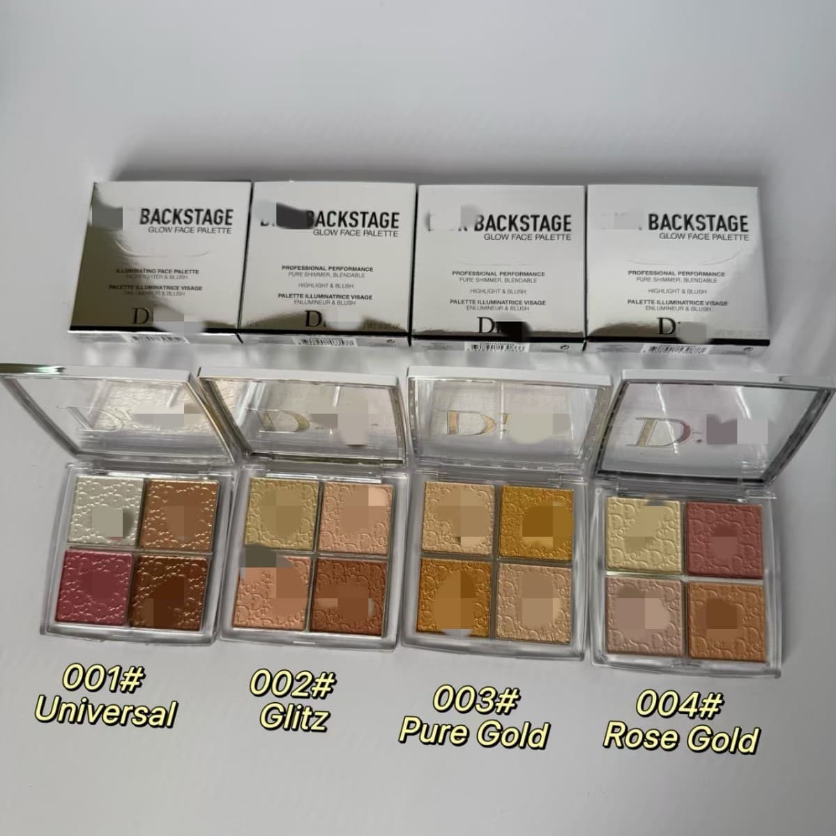 New and Old Version Di Family Backstage Four-Color Highlighter 001 002 003 004 Blush Palette Contour Palette Face Makeup Palette