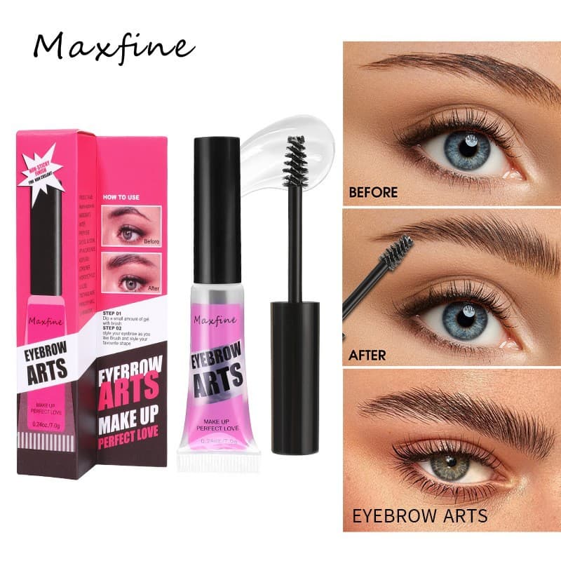 Cross-border makeup MAXFINE tube transparent mascara wholesale no logo waterproof non-smudge foreign trade