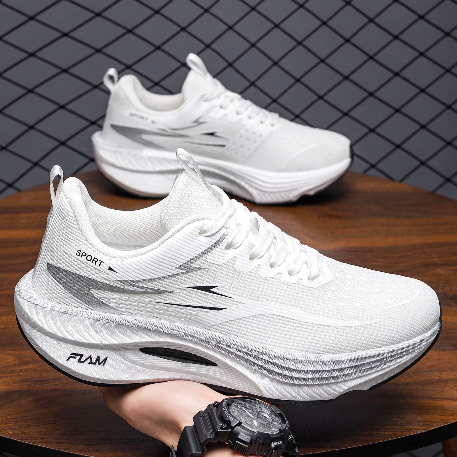 Men's Summer Cross-Border New Large Size Cold Adhesive Mesh Sports Shoes Breathable Versatile Comfortable Casual Shoes