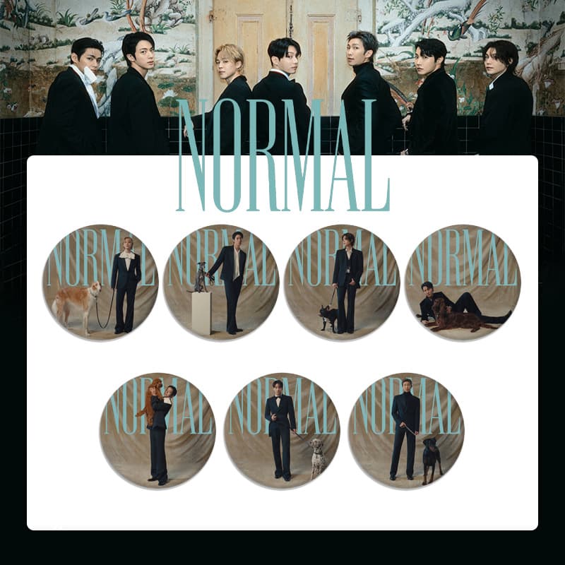 BTS "NORMAL" single cover badge, mirror keychain, pendant, tinplate badge, peripherals