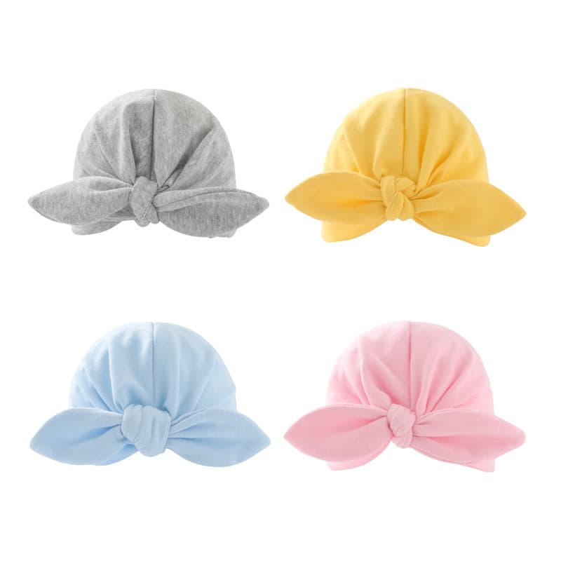 Newborn Baby Hat for European and American Markets, Indian Ear-Knotted Hat, Baby Hat, Amazon Cross-Border Supply 821017