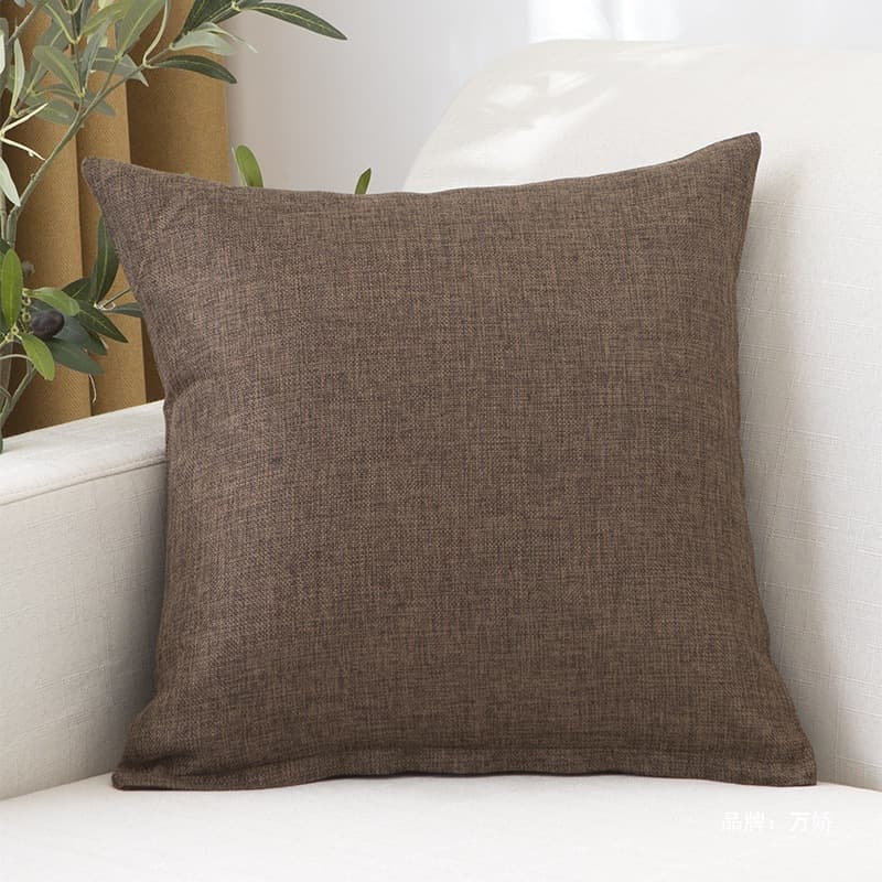 Home Car Sofa Cushion Wholesale Solid Color Pillow Cover Removable Washable with Insert Back Waist Pillow Comfortable Bed Headrest