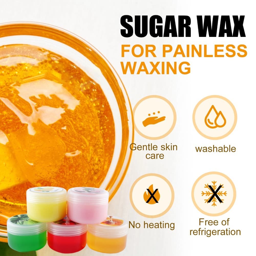 Honey Wax Hair Removal Mild Peel-Off for Underarms, Full Body, Hand, and Leg Hair, Magic Hair Pulling Wax for Custom Label Processing