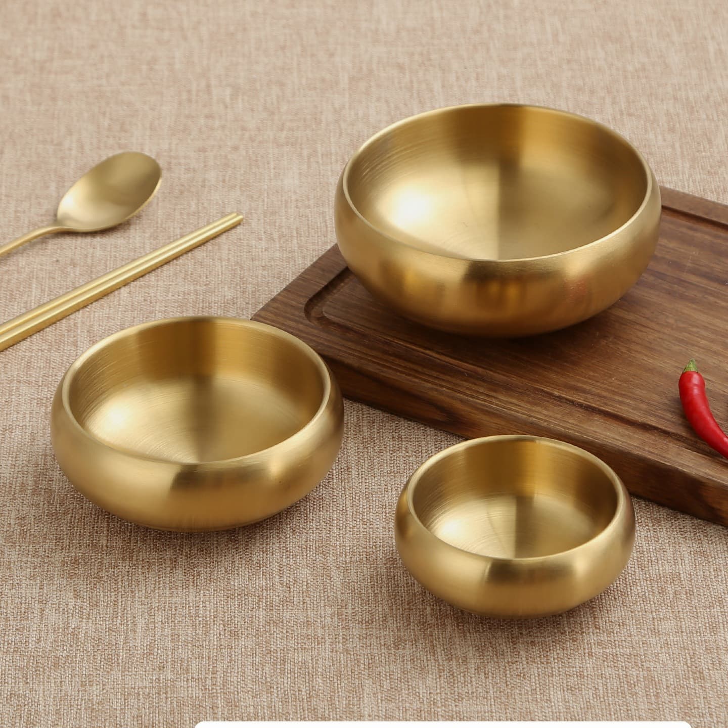 Thickened Stainless Steel Bowl-Shaped Japanese Soup Bowl for Restaurants and Hotels, Creative Individual Small Dish for Side Dishes and Desserts y*