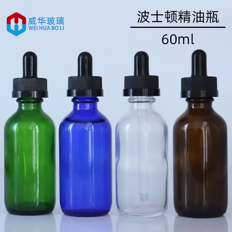 In Stock 15ml 30ml Transparent Boston Bottle, 60ml Essential Oil Bottle, 120ml Boston Bottle, Press-Twist Dropper Bottle
