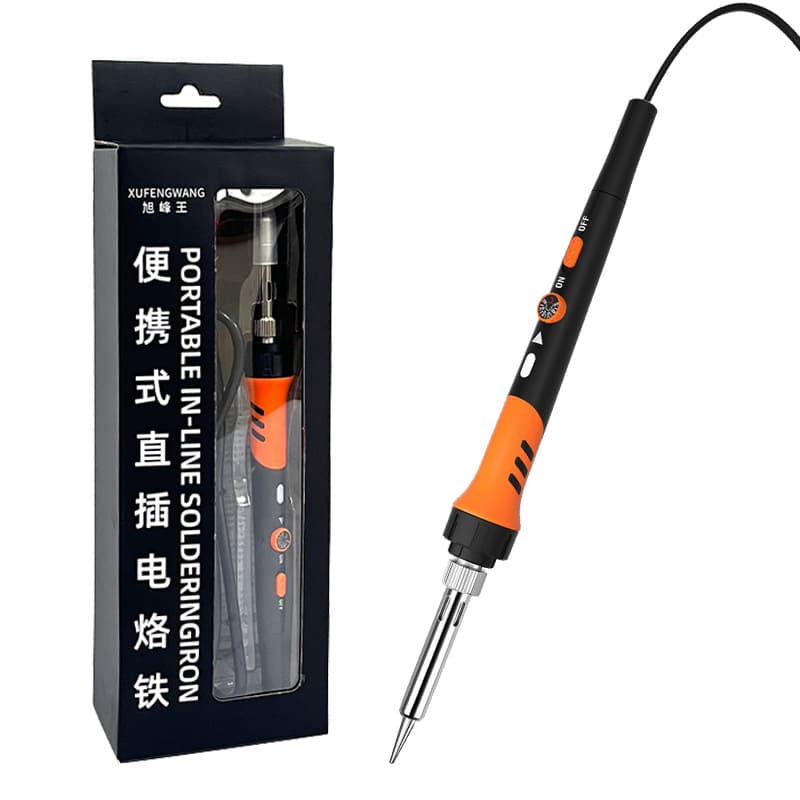 60W Adjustable Temperature Soldering Iron Cross-border Supply Electronic Welding Repair Kit, Internal Heating Adjustable Temperature Switch Type for Home Use