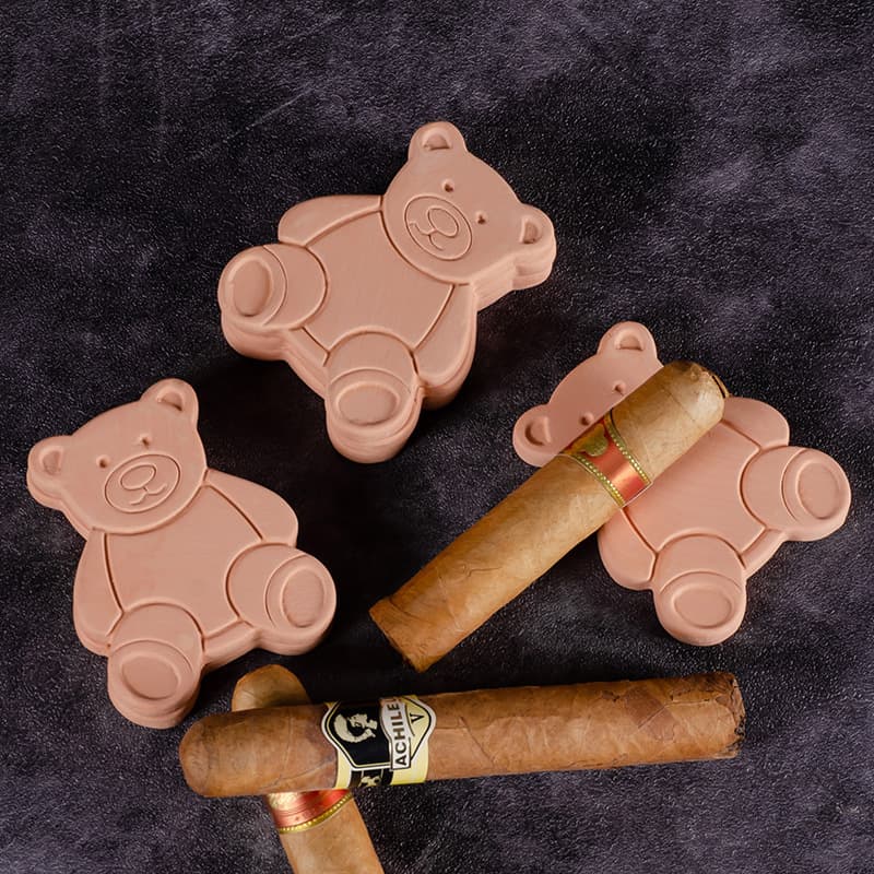 Red Clay Factory Ceramic Cigar Tobacco Accessory, Terracotta Brown Sugar Preserver No. 5 Bear, Foreign Trade Cross-border Amazon