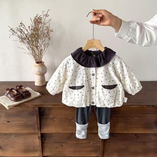 Girls' Outfit Set, Autumn New Style, Korean Version, Baby Toddler Children's Versatile 3-Piece Set, Trendy