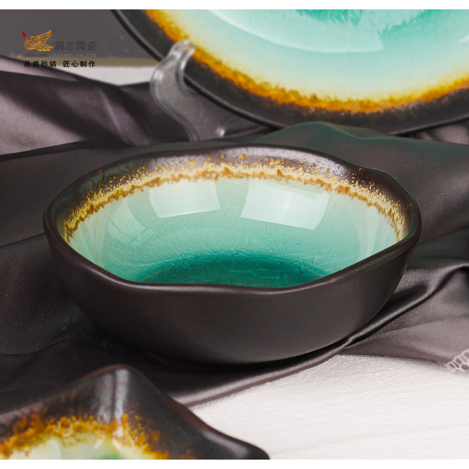 Ceramic Bowl for Home Breakfast, Fruit Salad Bowl, Japanese Sushi Sashimi Bowl, Hot Pot Sauce Bowl, Small Dish Side Bowl