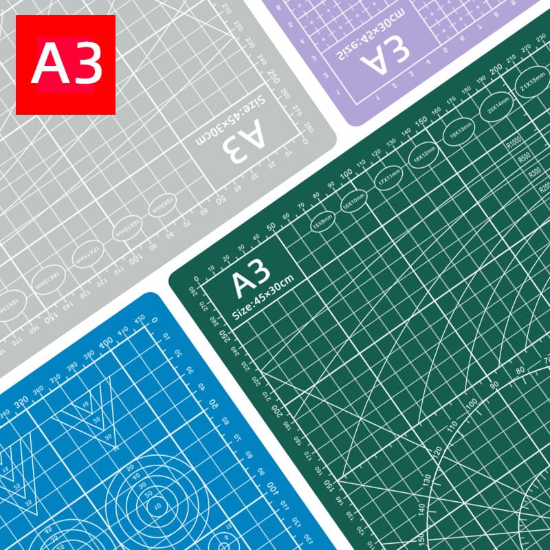 A3 Cutting Board Double-Sided Non-Slip Craft Mat, Model Paper Cutting Pad, Engraving Board, Paper Trimming Cutting Board