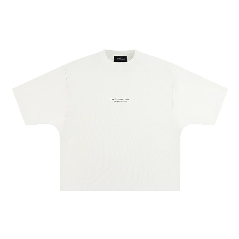 Yidao Vintage 2026 Summer New American Street Style Simple Letter Print Design Loose Batwing Sleeve T-Shirt for Men