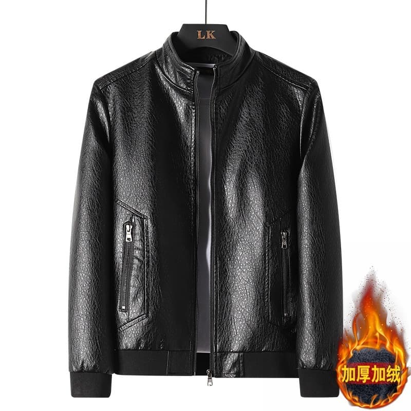Factory Direct Export New Spring/Autumn Men's PU Leather Jacket Washed Thin Motorcycle Coat Wholesale