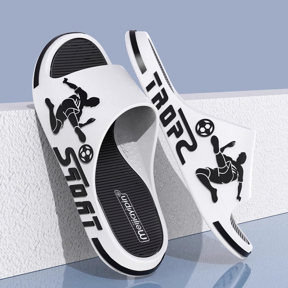 Oversized Men's Outdoor Couple Anti-Slip Thick-Soled Sports Sandals with Cloud-Like Comfort