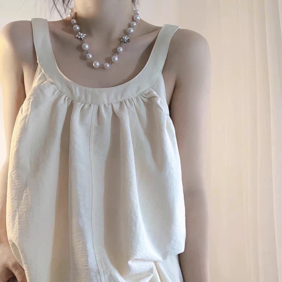 Pure Desire Pajamas Women's Summer Soft Cool Sling Shorts Set Loose Outer Wear Anti-bump Lining