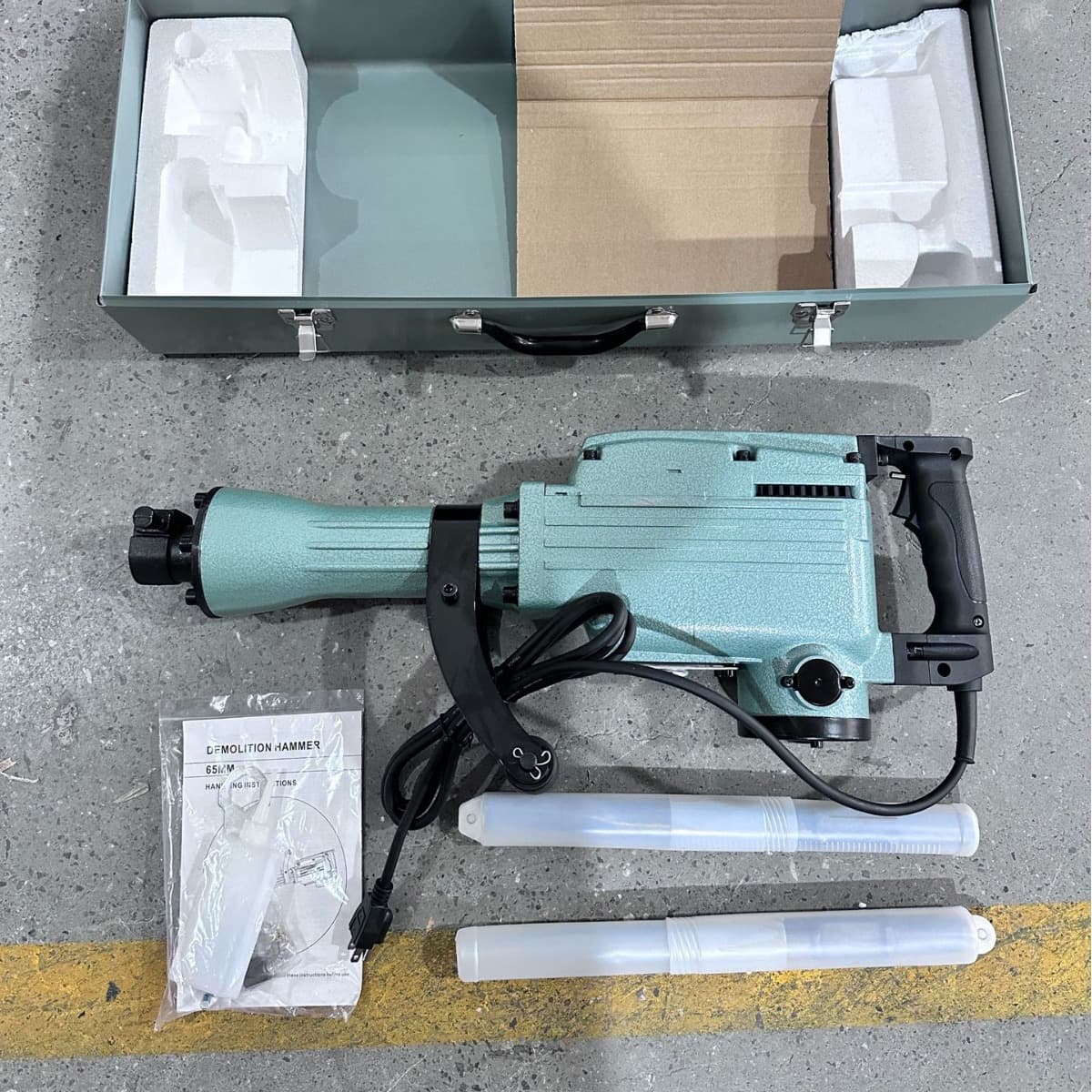 220V Foreign Trade Large Electric Hammer Heavy-Duty Handheld Electric Hammer Single-Use High-Power Professional Chiseling and Breaking Industrial-Grade Wall Demolition