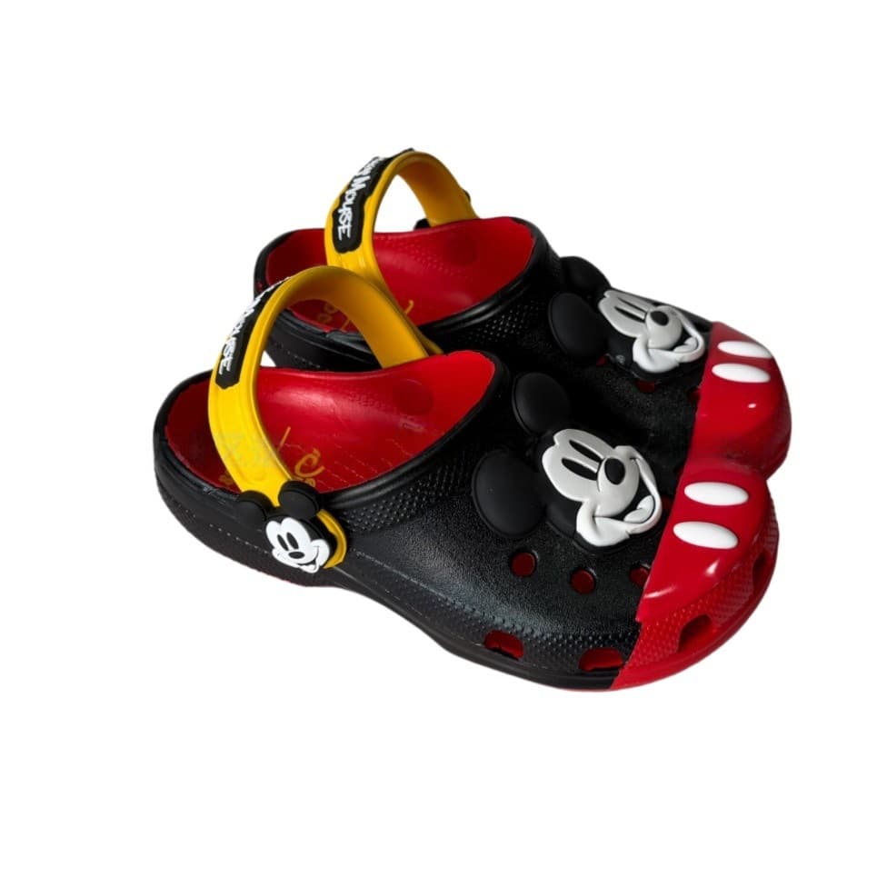 Crocs-Style Shoes Mickey Minnie Children's Cartoon Soft Sole Sweet Cute Beach Clogs Wholesale