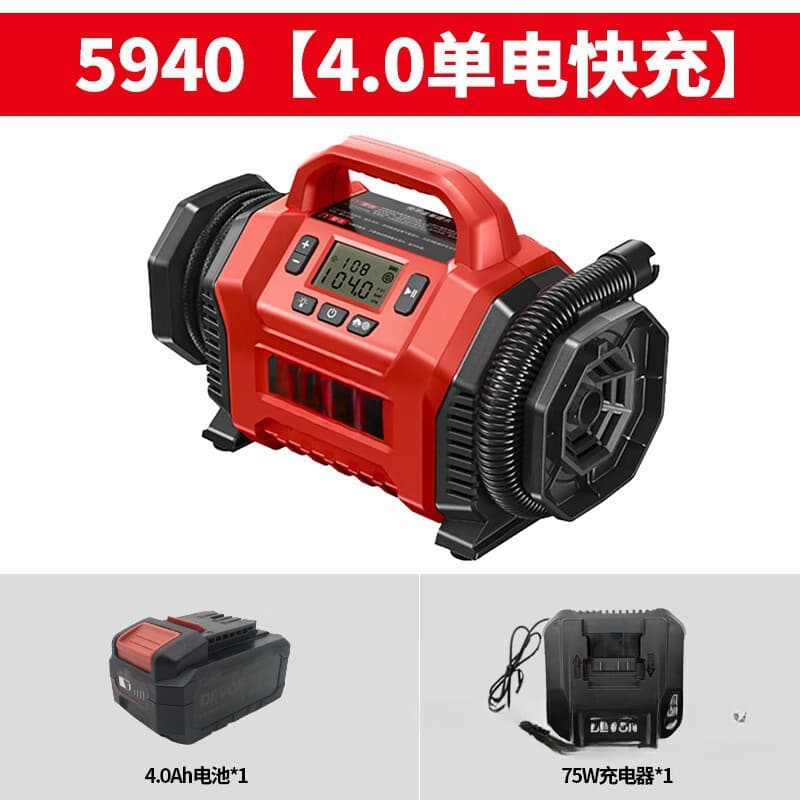 DEVON 20V Cordless Inflator Pump 5940 Car Tire Pump Portable Dual-Use Air Pump for Tires and Air Mattresses