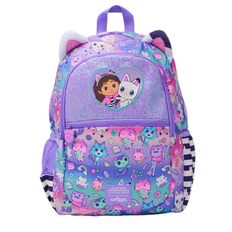 Australian Smiggle Backpack for Grades 1-6 Students, Double Shoulder Gabby's Dollhouse Large Stress-Relief Backpack, Multi-Functional Gift