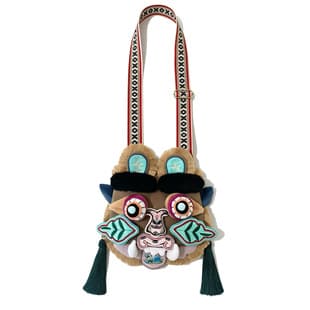 Ma Shoufu Intangible Cultural Heritage Tiger Head Plush Bag Crossbody Bag Handbag Hand-embroidered Tiger Head Guangxi Xiuniang Bag Backpack