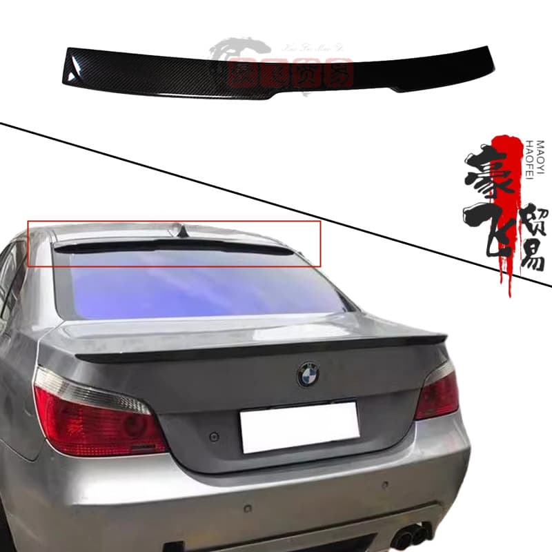 Fit 05-10 BMW 5 Series E60 Spoiler E60 Modification 520i/525Li No-Drill Painted Rear Lip Roof Spoiler