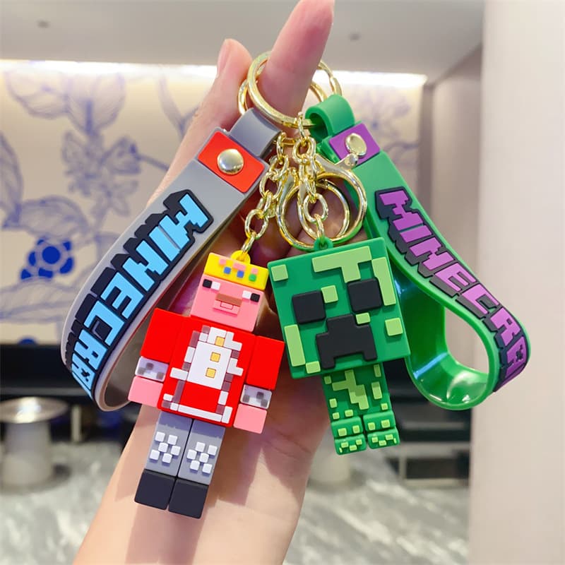 Cross-border game Minecraft keychain Minecraft creative cartoon pendant game peripheral small gifts
