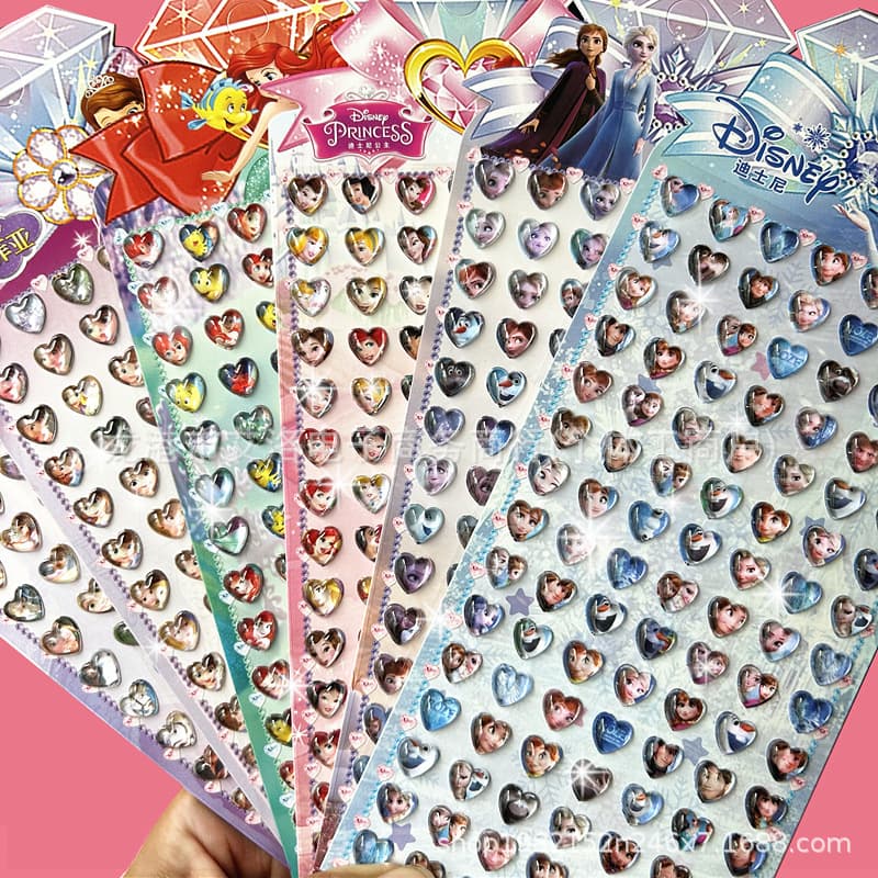 Children's stickers acrylic stickers 3D three-dimensional stickers wholesale diamond stickers reward Sanrio girls and boys