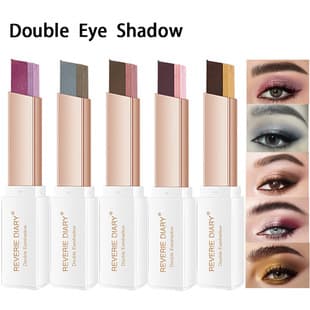 Cross-border Europe/US Eyeshadow Lazy Eyeshadow Stick Wholesale Dual-color Eyeshadow Matte Shimmer Eyeshadow Cream Cosmetic Eyeshadow Pen