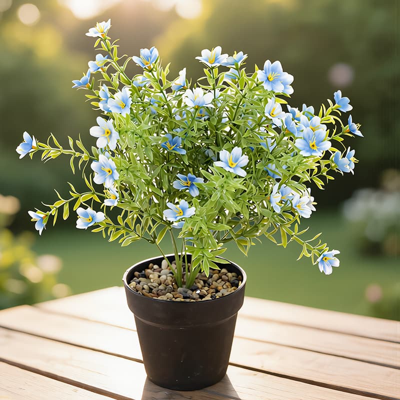 Ins Nordic Artificial Flower 5-Branch Wild Chrysanthemum Fake Flower Bouquet, Wedding Artificial Flower for Outdoor Garden Decoration, Artificial Flower Arrangement