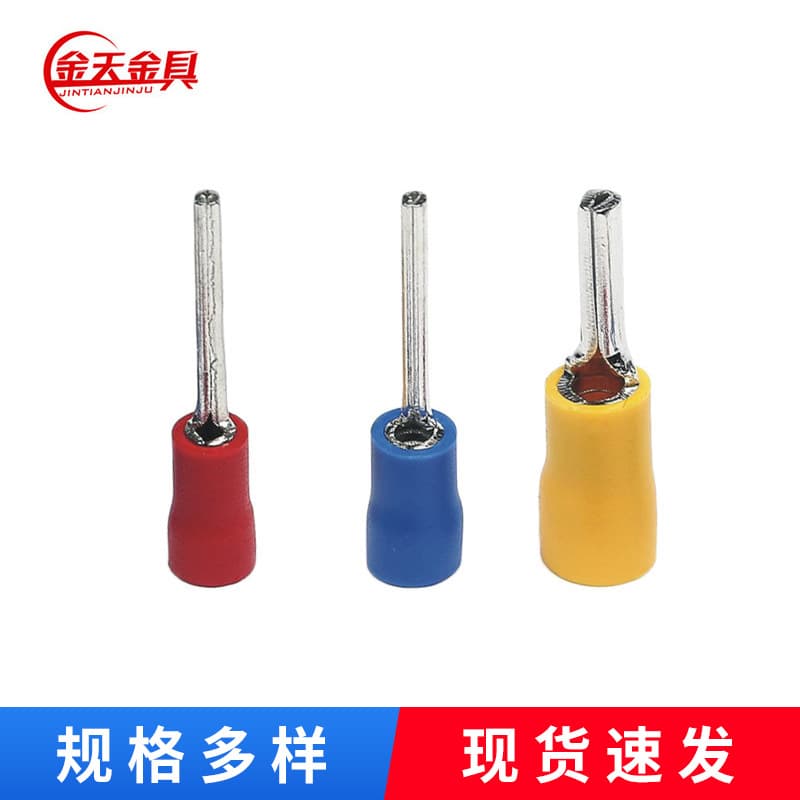 Pin Type Pre-Insulated Terminal Wire Lug Copper Wire Nose PTV1.25/2/5.5 Pin Type Cold Press Terminal