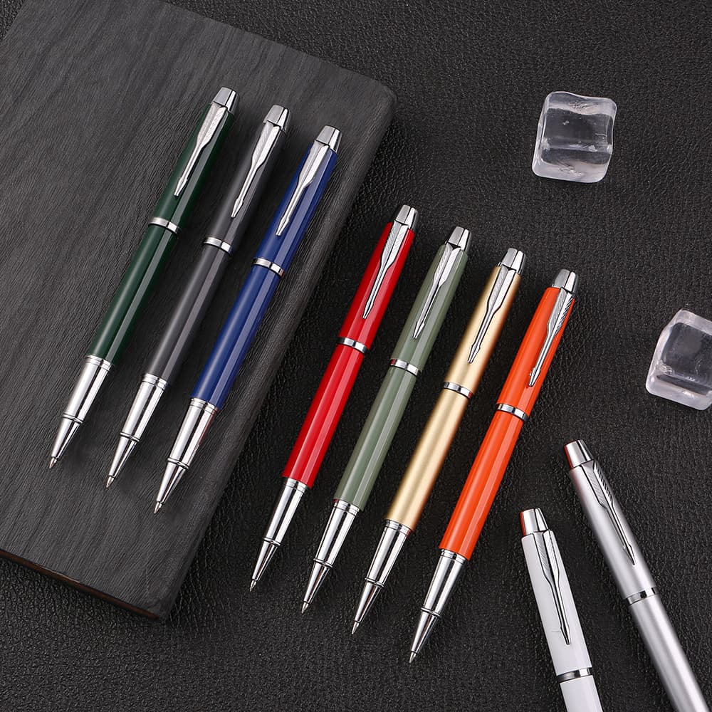 Morandi in-stock multi-color business metal gel signature pen, advertising gift, corporate logo design ballpoint pen wholesale