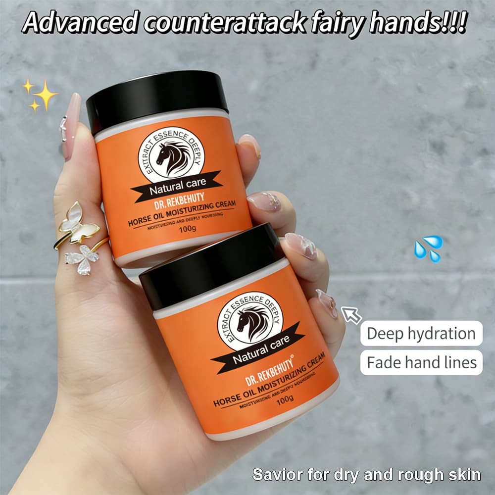 Cross-border Horse Oil Cream Moisturizing Hand and Foot Cream for Chapped Skin Anti-Freeze Moisturizing Horse Oil Cream Wholesale