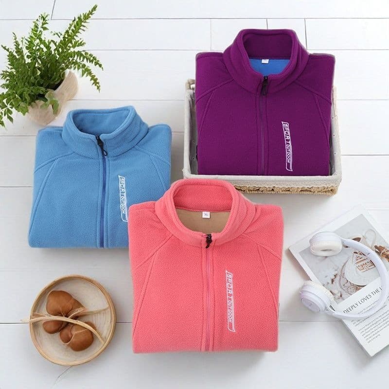 Women's Fleece Jacket Autumn Winter Thickened Short Coat Loose Fit Casual Cardigan for Moms Warm Commuter Style