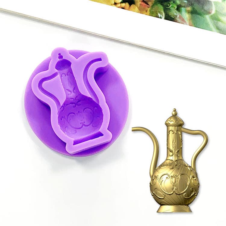 Senli Retro Teapot Silicone Mold for Milk Mousse Chocolate Cake Decoration and Rice Pudding Baking Mold