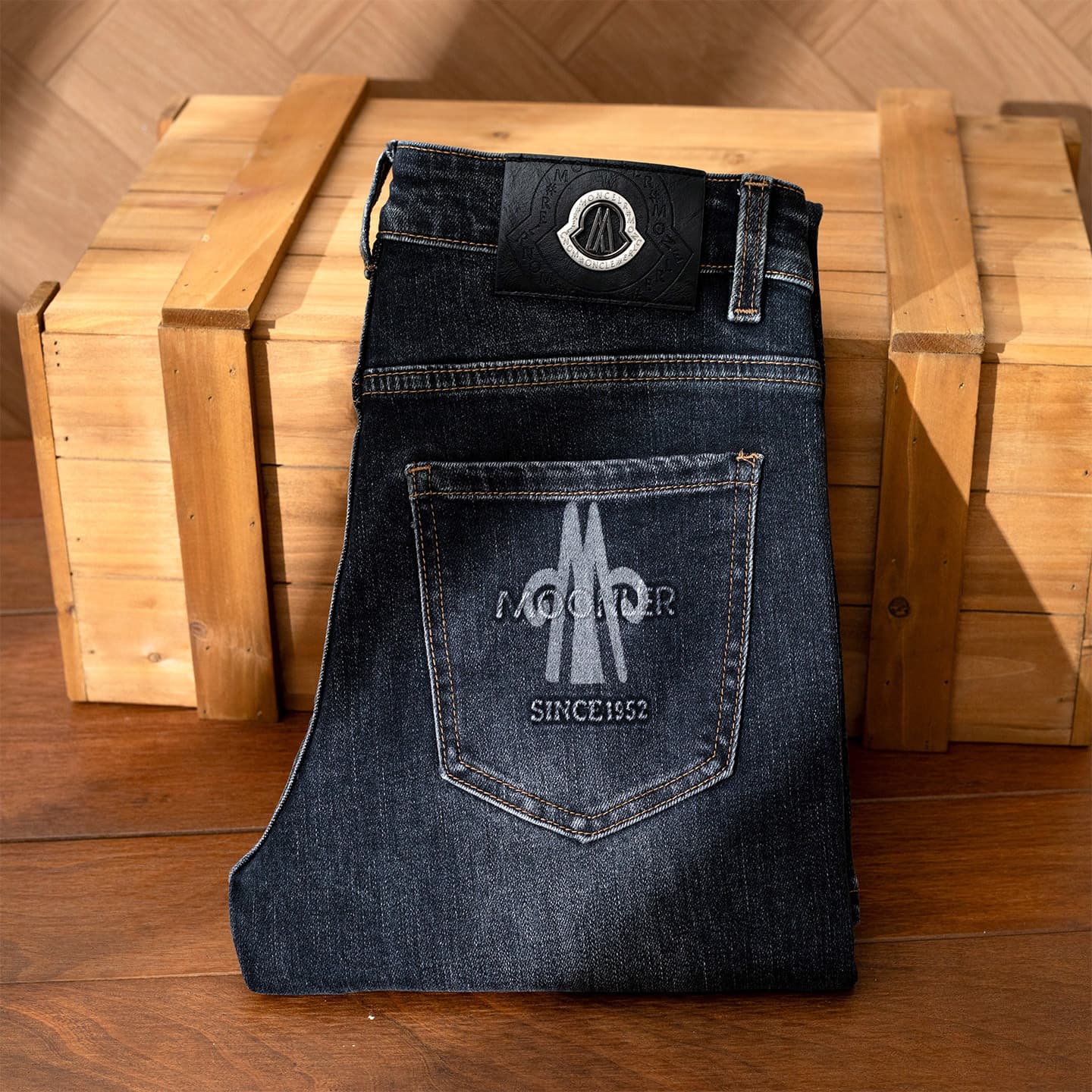 Guangzhou Xintang Men's Jeans Korean Style Slim Fit Skinny Leg Cross-border Export High-quality Luxury European Style Autumn Winter Pants Wholesale