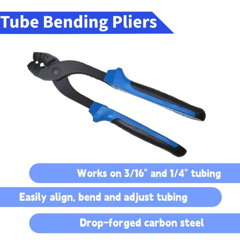 Copper Tube Bending Pliers, Brake Fuel Line Adjusting Pliers for Auto Repair and Household Plumbing