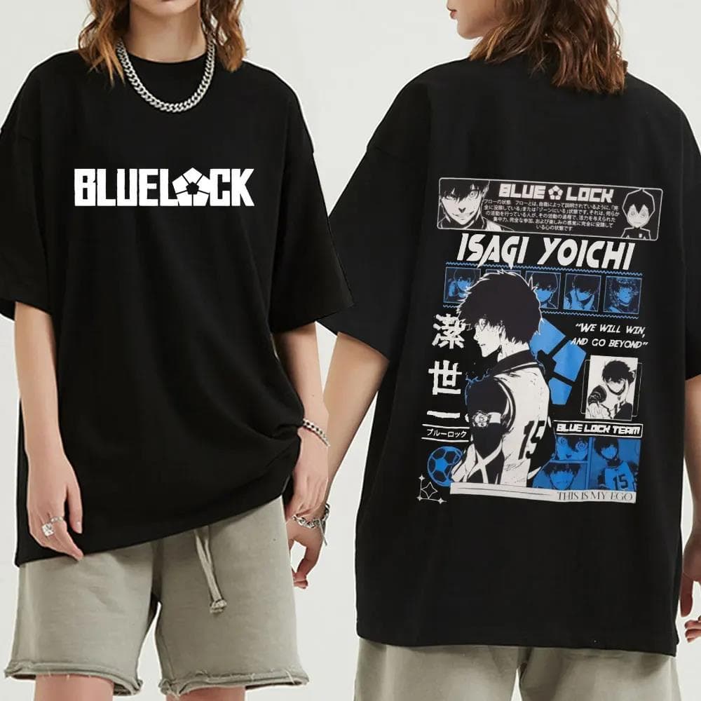 Anime Blue Lock Isagi Yoichi T Shirts Harajuku Men Women