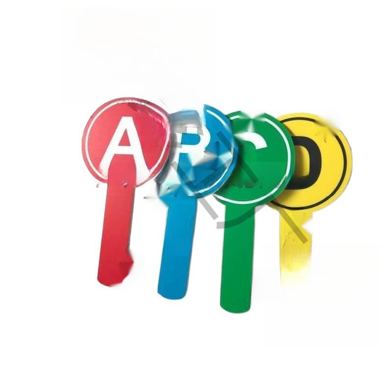 Reusable Scoreboard Auction Sign Number Plate with Customizable Logo and Colors
