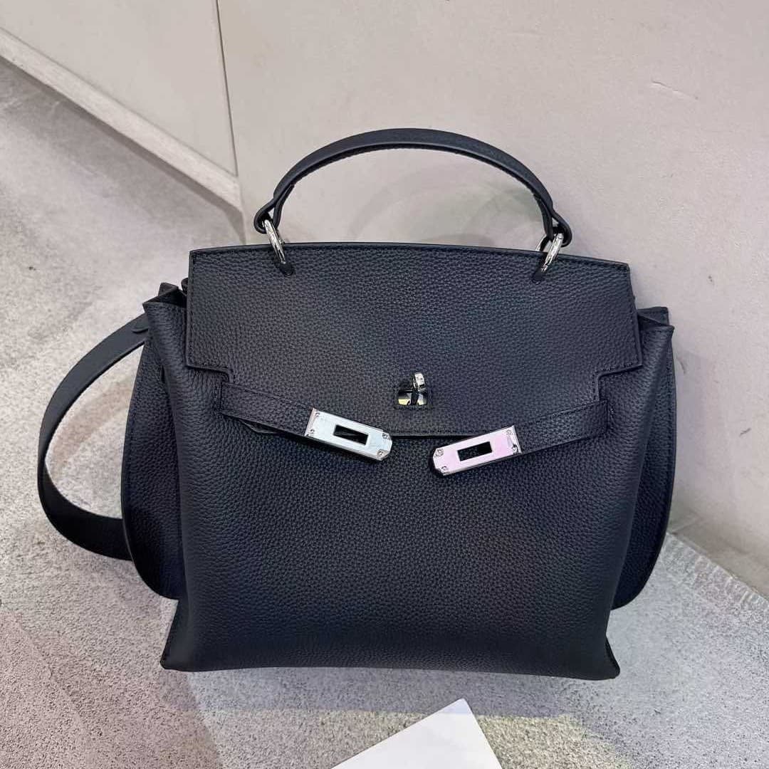 Kaili Top Layer Cowhide Platinum Bag TC Grain Cowhide Women's Handbag Shoulder Bag Crossbody Lock Commuter Small Bag