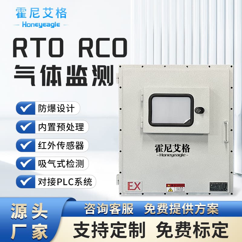 RTO Combustible Gas LEL Concentration Online Monitor Pump-Suction Pipeline Organic Exhaust RCO Detector Infrared