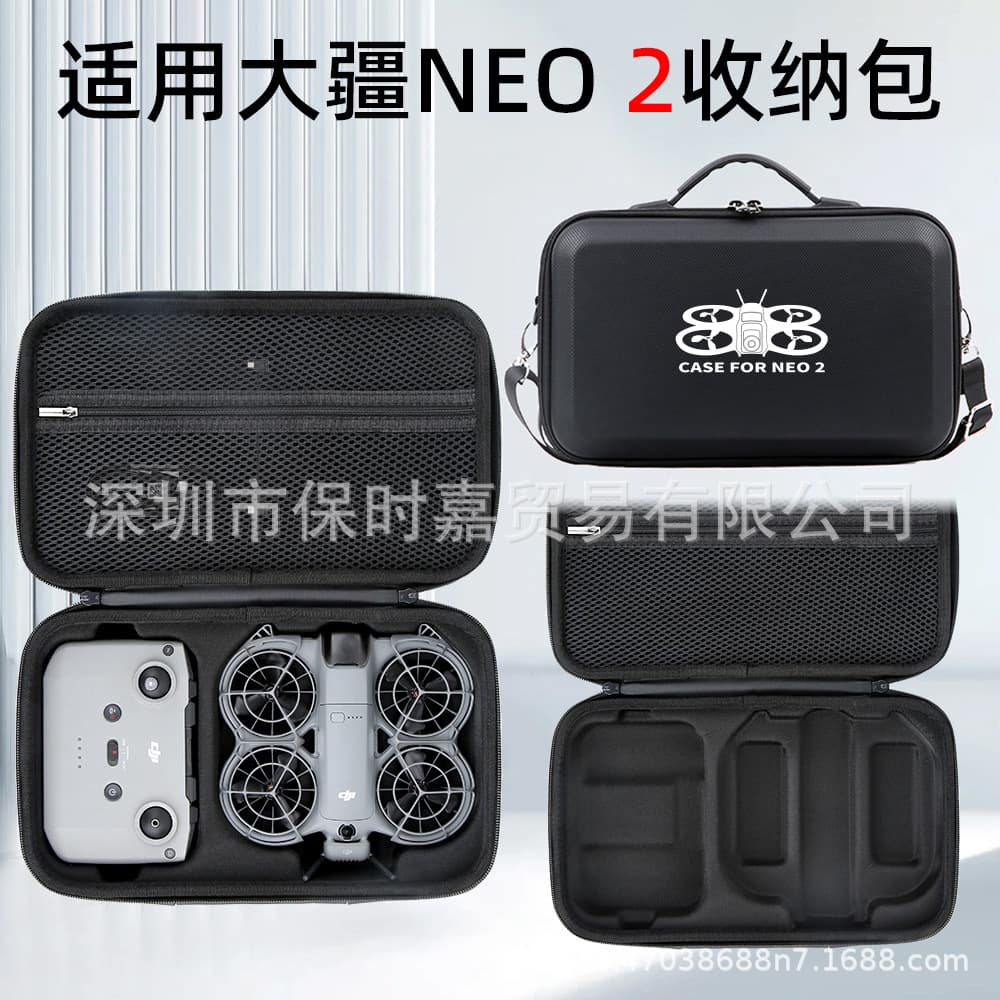 Compatible with DJI Neo2 Fly-More Hard Shell Storage Bag, Outdoor Portable Special Backpack Case