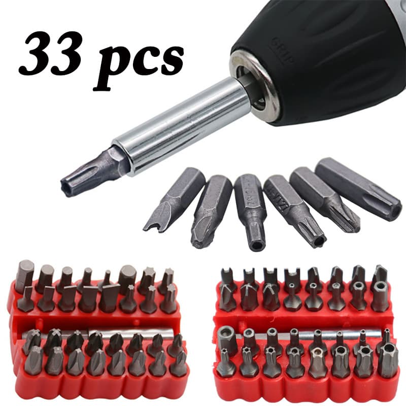 Ratchet 33Pc Batch Set, Special-Shaped Screwdriver Bit Set, Electric Screwdriver Accessories Set, Special Price