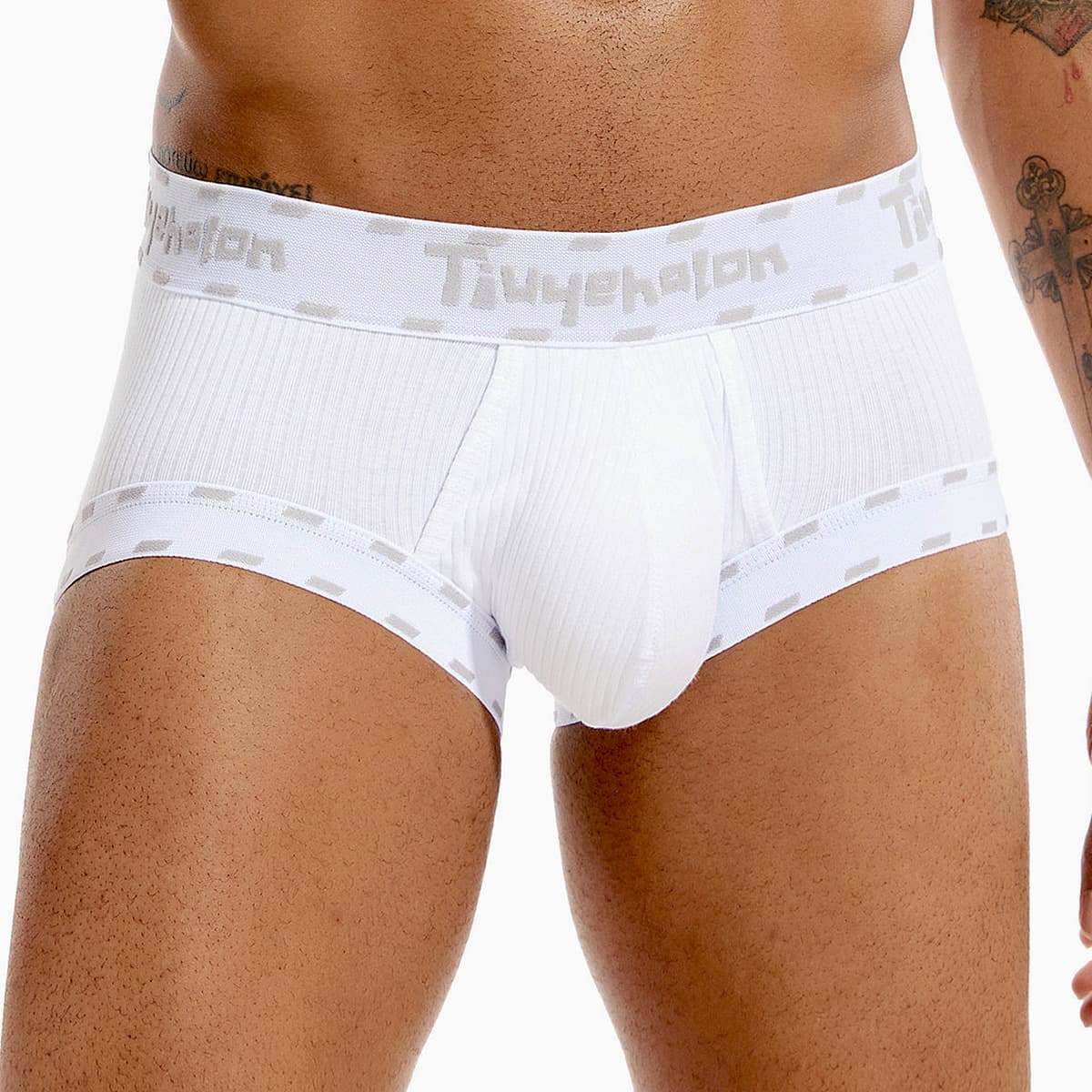 [2023 New Style] 4016 combed ribbed cotton men's boxer briefs are soft, comfortable, stretchy and can be used for shooting