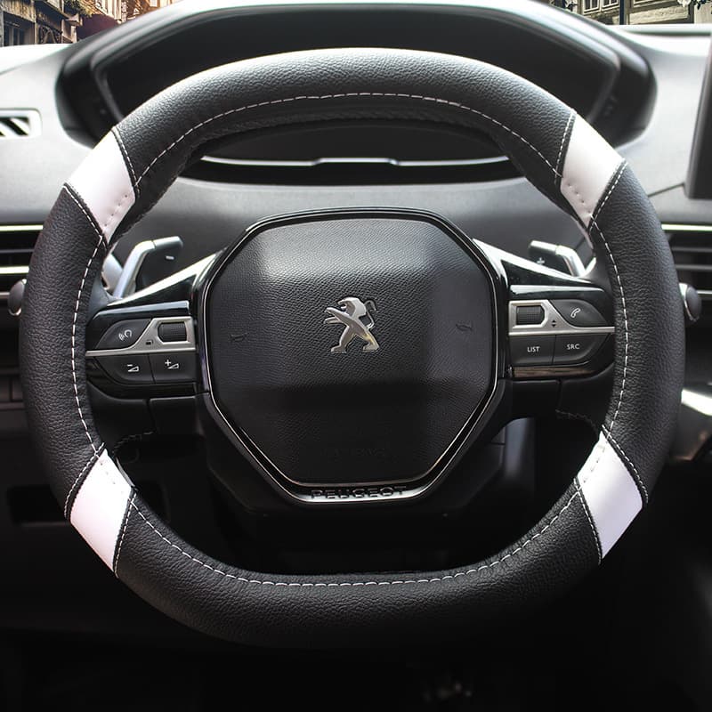 Car Steering Wheel Cover for Peugeot 4008 5008 2008 508 Interior Decoration Accessories